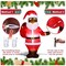 5 ft African Christmas Inflatable Decoration Black Santa Nutcracker Inflatables African American Blow up Inflatable with LED Lights Built in for Christmas Winter Garden Lawn (Santa)